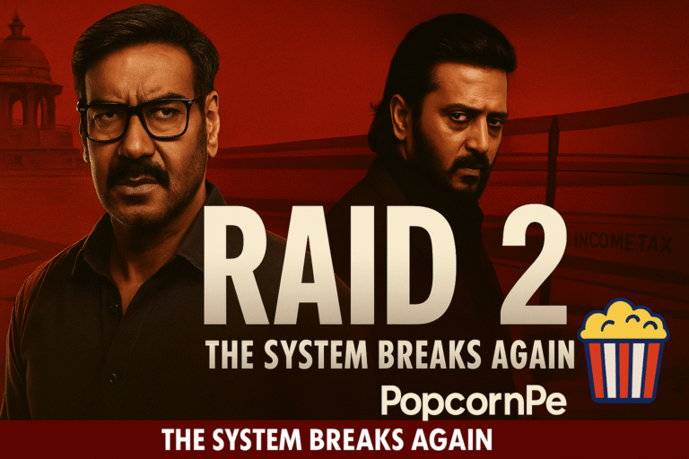 "Raid 2 movie poster – Ajay Devgn, Riteish Deshmukh"